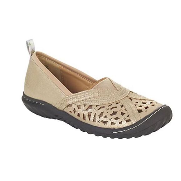JBU By Jambu Pecan Cut Out Slip On Memory Foam Flats Sz 9.5 Comfort, Casual - Picture 1 of 13